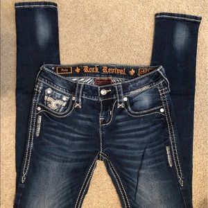 skinny rock revival denim